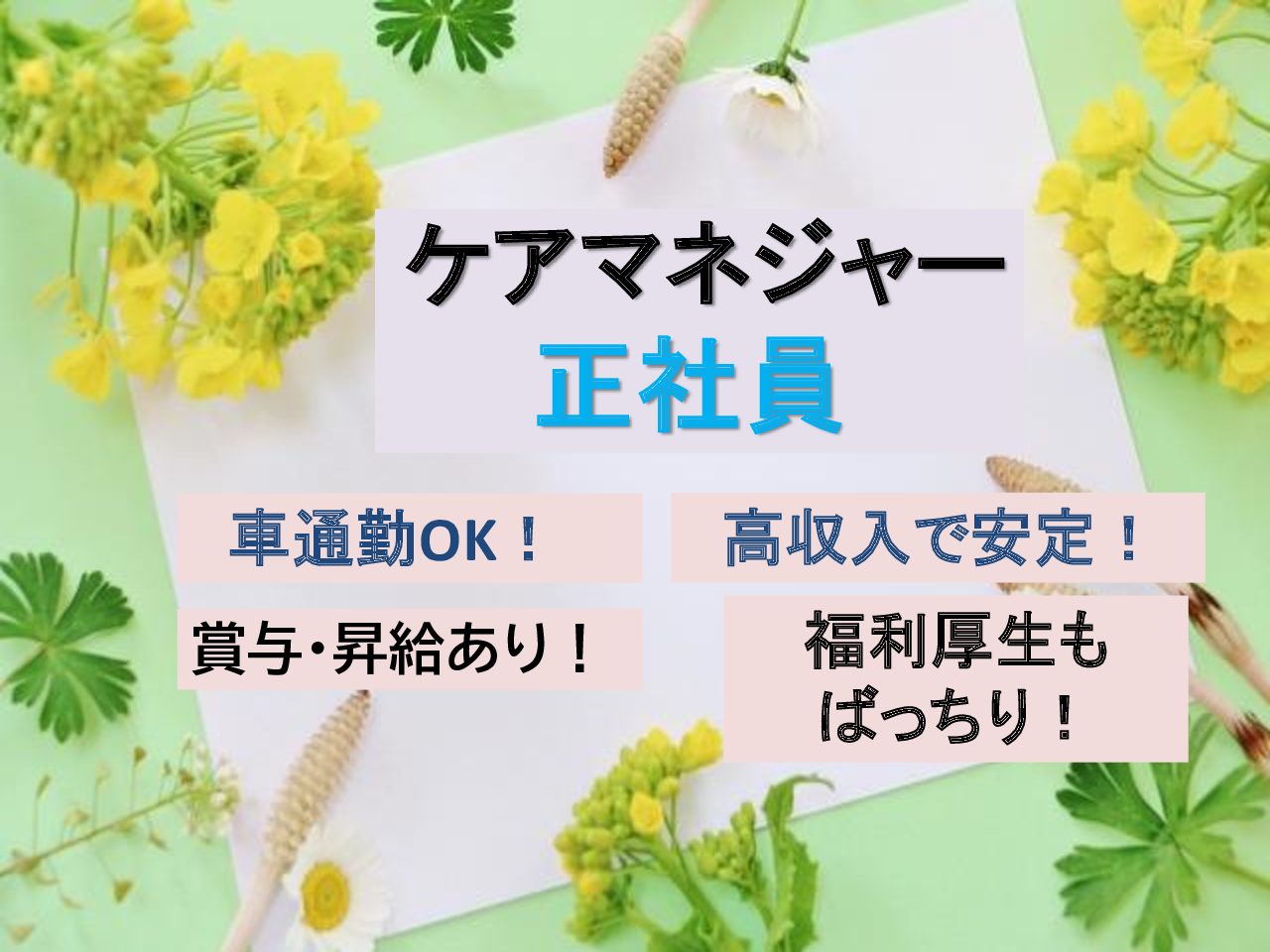 株式会社太寿 アビタシオン 若葉の正社員 ケアマネージャー 有料老人ホームの求人情報イメージ1