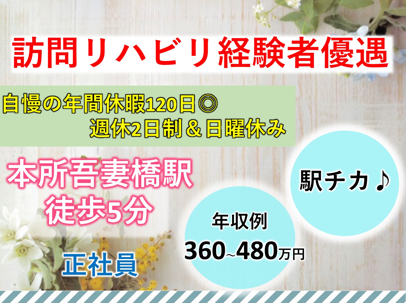 株式会社 けあふるタウン日香里 訪問看護ステーションさくら本所吾妻橋の正社員 理学療法士 訪問サービスの求人情報イメージ1